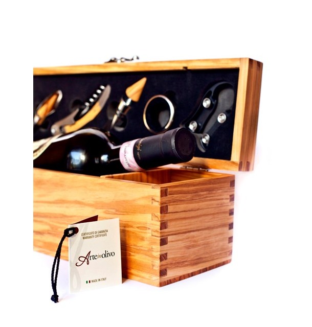 Wine box con accessori