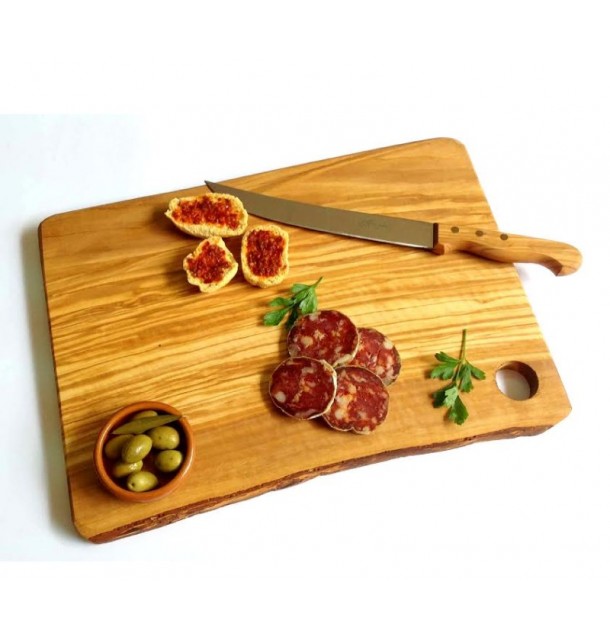 Tagliere rustico in legno di olivo