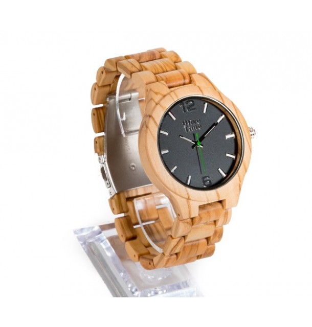 Orologio uomo in legno di olivo 100% italiano