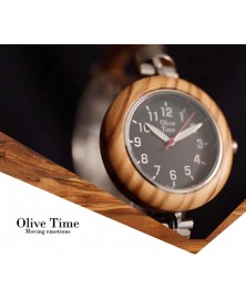 Orologio Donna a bracciale in legno di olivo 100% italiano