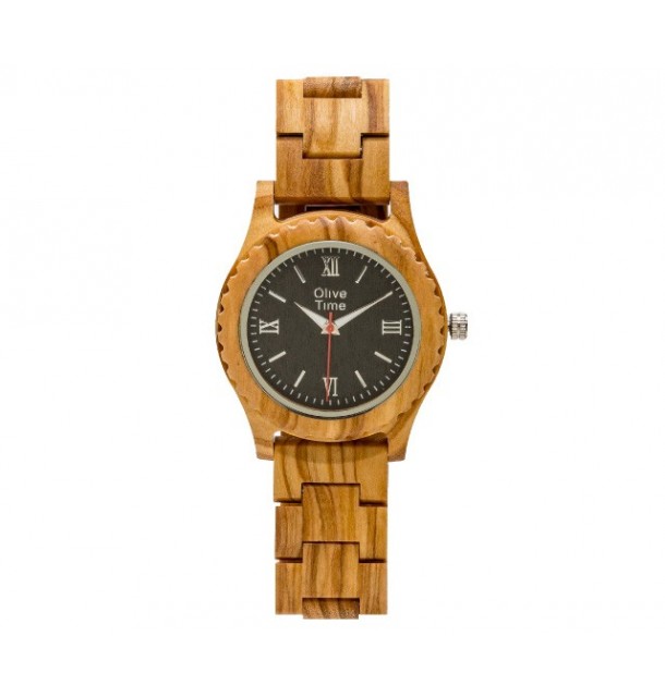 Orologio Donna in legno di olivo 100% italiano