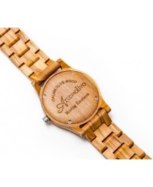 Orologio Donna in legno di olivo 100% italiano